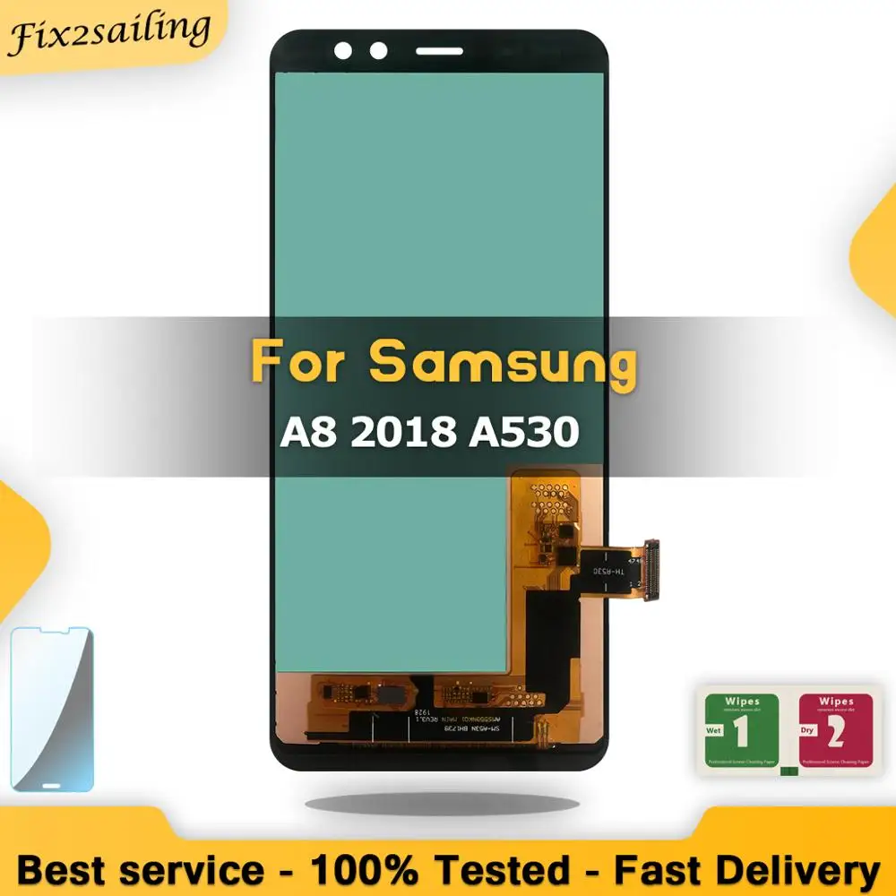 Высококачественная для Samsung Galaxy A8 A530 A530F A530DS A530N SM-A530N сенсорный экран дигитайзер ЖК-дисплей в сборе