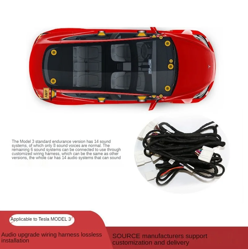 For Tesla Model 3 Interior Modification Accessories Audio Activation