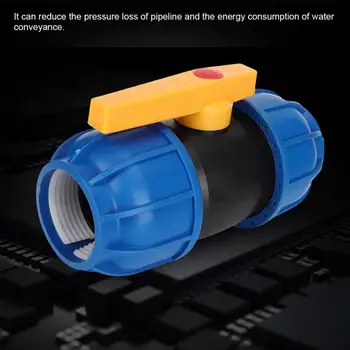 

63mm PE Pipe Connector Ball Valve Water Pipe Connector Valve Fittings Accessories