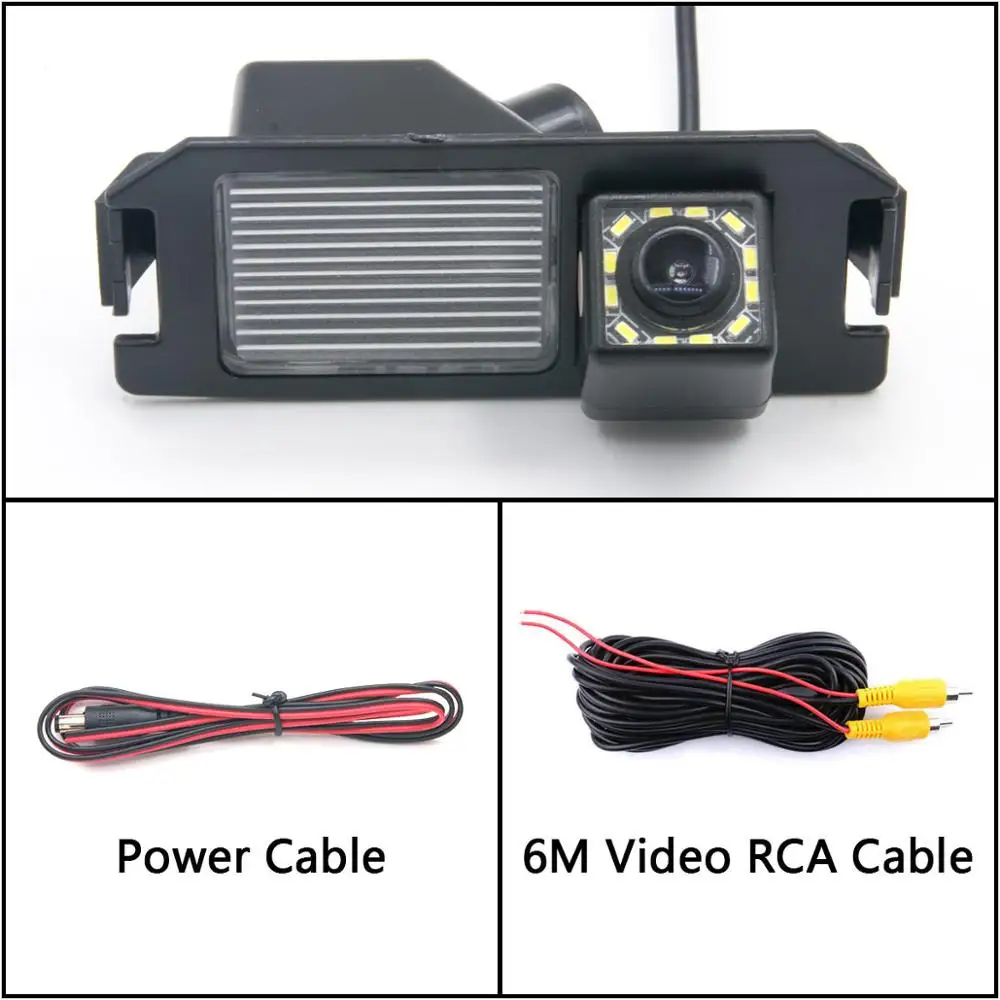 Camera Only 12 Светодиодный светильник заднего вида для kia plcanto Morning Rio 3 Soul MK1 MK2 Niro DE автомобильная парковочная камера заднего вида ночного видения - Название цвета: Camera Only