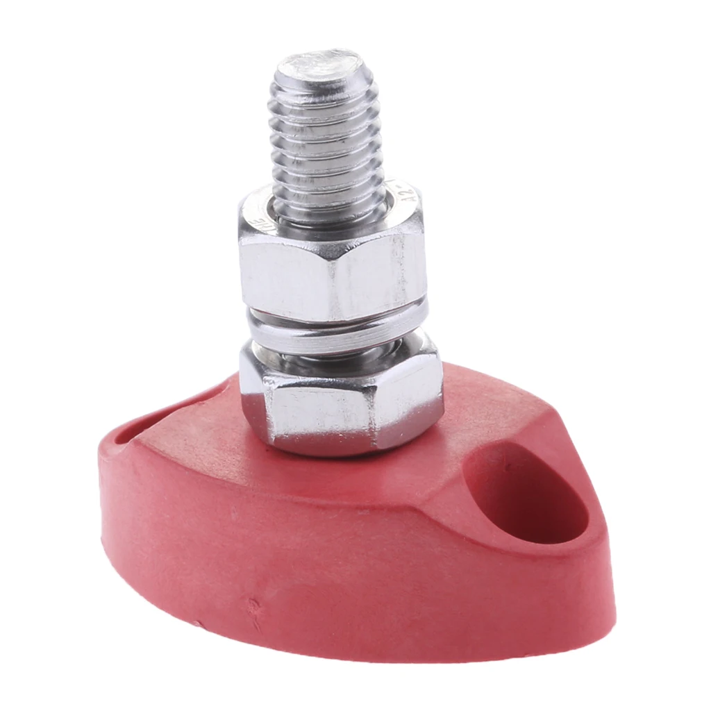 Heavy Duty Stainless Steel Insulated Terminal Block 6mm Single Stud
