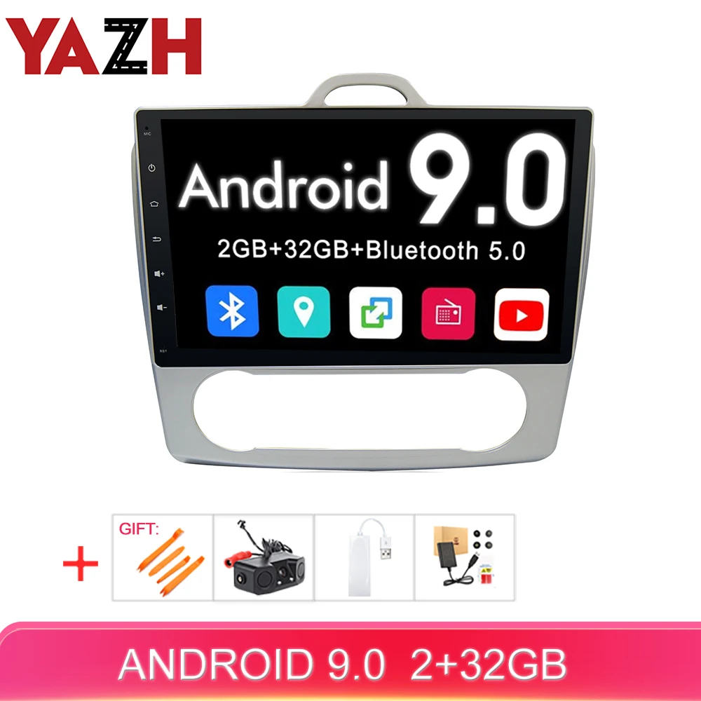 YAZH для Ford Focus / S Max 2007 2008 2009 2010 (автоматическая) Автомагнитола мультимедиа с Android 2011/9