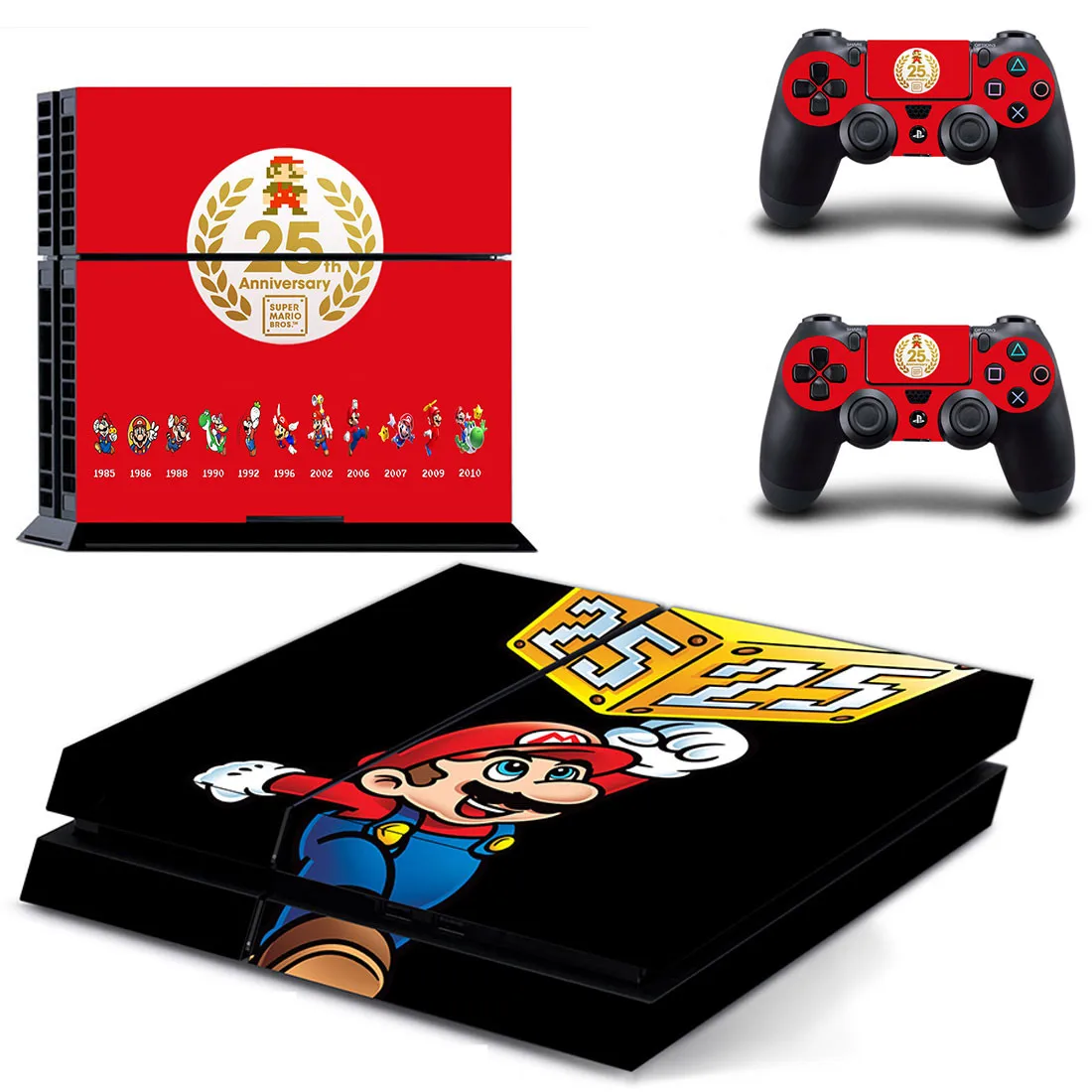 PS 4 наклейка Mario Play station 4 наклейка s, PS4 виниловая наклейка Pegatinas Adesivo для консоли playstation 4 и 2 контроллера