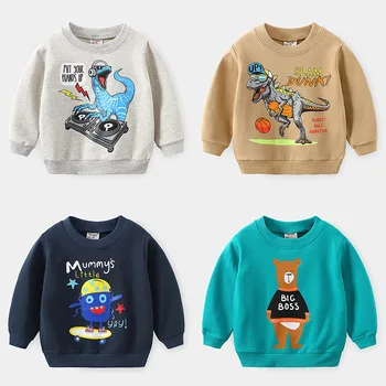 

Kids Boys Sweaters Baby Cartoon Pattern Pullover Autumn Winter Tops Cartton Long Sleeve Children Sweaters Casual Boy Clothes