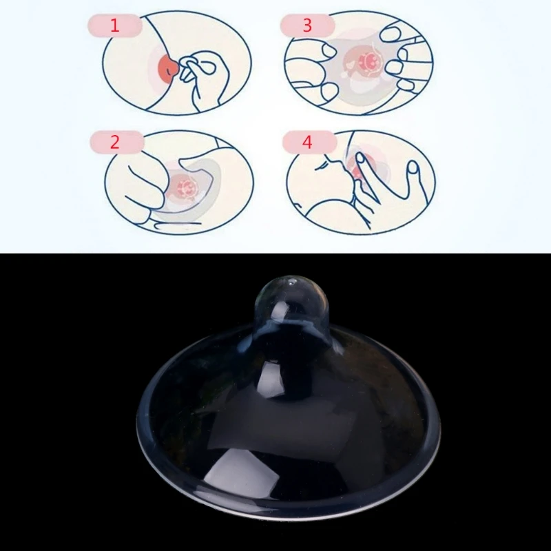 

Silicone Nipple Shield Maternity Protector Baby Nursing Breast Milk Feeding Shell