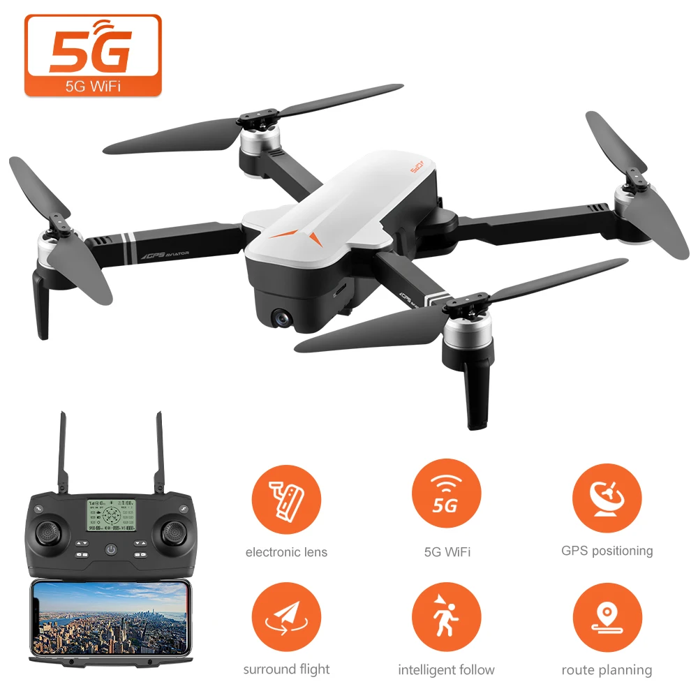 Gps Радиоуправляемый Дрон с камерой 4K Дрон 5G Wi-Fi бесщеточный позиционирование полета пальмовое управление жестом фото следим за мной Радиоуправляемый квадрокоптер