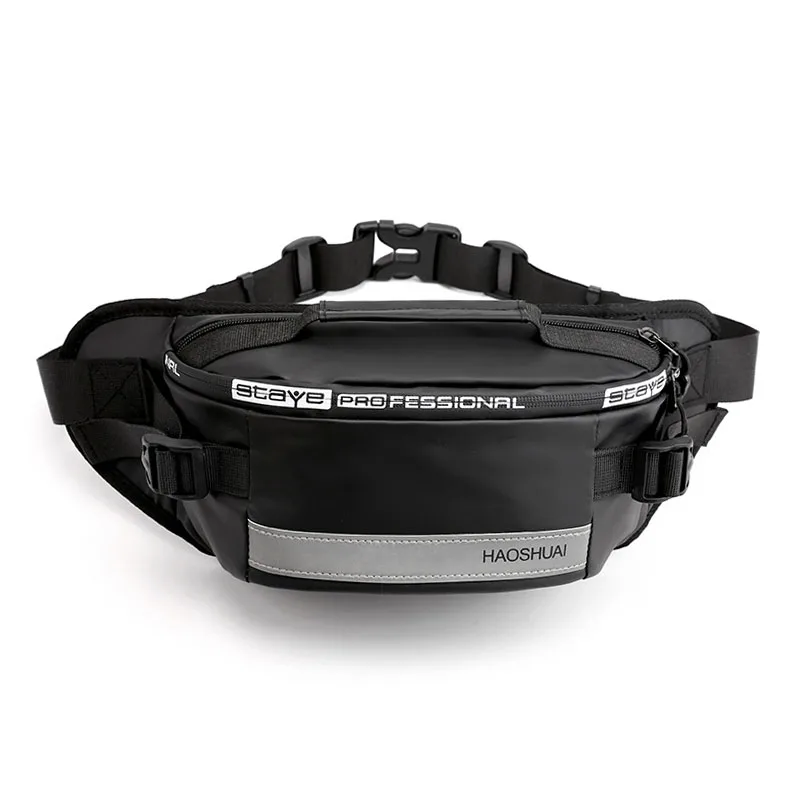 Black Waist pack Новая мужская Fannypack модная сумка для женщин нагрудная сумка для активного отдыха унисекс светящиеся банановые сумки почек высокой емкости Водонепроницаемые сумки через плечо - Цвет: Black Waist pack