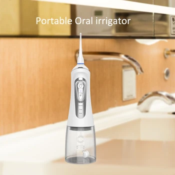 

Adult Electric Oral Irrigator Family Portable 320ml Water Flosser Dental Scaler IPX7 Waterproof Teeth Cleaner Tool Water Jet
