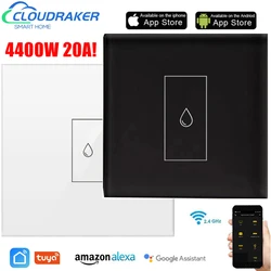 Interrupteur de chauffe eau intelligent, 20a, 4400W, avec minuterie, pour chaudière, fonctionne avec Tuya, Google Home, Siri 