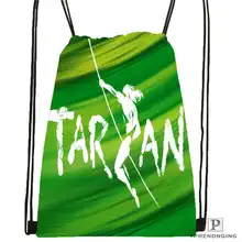 Изготовленный На Заказ Тарзан-пыль любитель пальцев-походная сумка на шнурке милый рюкзак для детей(черная спина) 31x40 см#180611-01-13