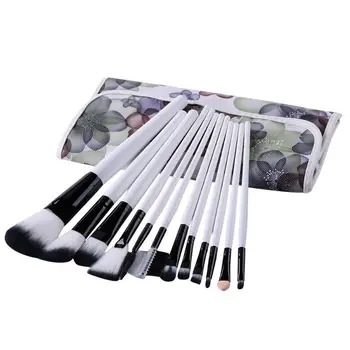 

12pcs Makeup Brushes Kit Foundation Eyes Face Cosmetic Pens Suit with Leather Bag Environmental Protection and Durability