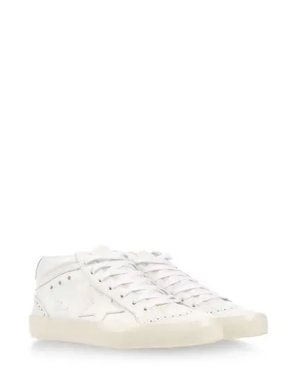 

GGDB mid star - all white handmade shoes advanced custom couple casual shoes 36-46