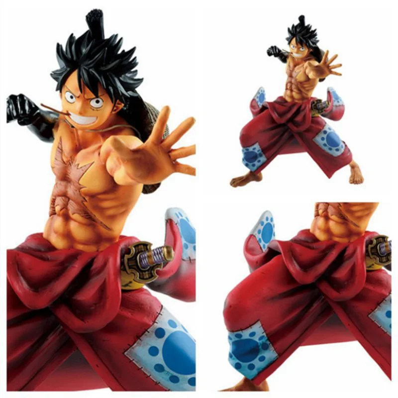 Anime Figure One Piece Luffy Land Of Wano Country Monkey D Luffy Action Figure PVC Collection Model Toys For Chrildren In stock