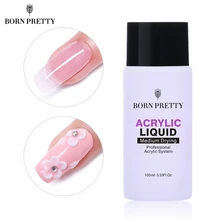 BORN PRETTY – Liquide acrylique pour extension d'ongles, Nail Art, gel pour extensions rapides, vernis séchage moyen, accessoire de manucure, 100 ml,