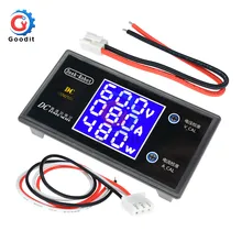 Voltímetro Digital con pantalla LCD, amperímetro, vatímetro, medidor de corriente de voltaje, Detector de voltios, 12V, 24V, 36V, 100 W, CC 0-1000 V, 10A