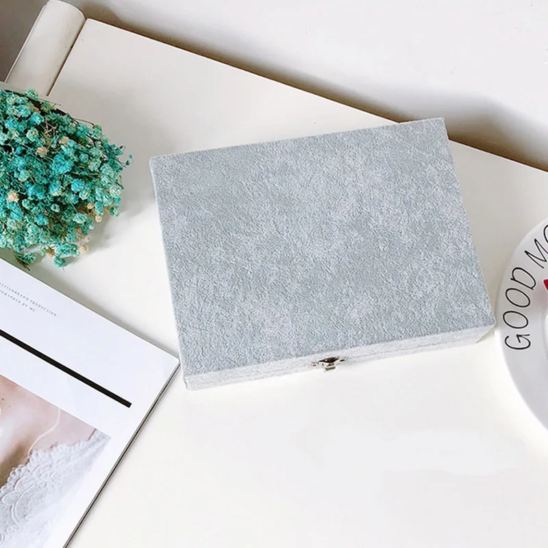 New Arrival Size 20.5*15*5cm Gray Jewelry Display Box for Rings Earring Bracelets Necklaces or other Ornaments Storage Organizer new arrival l24 5 w19 h1 5cm jewelry tray rings cases earrings storage organizer necklaces holder bracelets stand pendants box