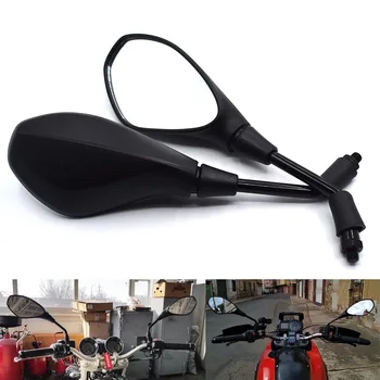 

Universal 10mm black Motorcycle Rearview Back Side View Mirrors For YAMAHA YZF R1 R6 R6S YZF-R25 YZF-R3 YZF R125 YZF-R5