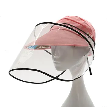 

Anti-droplet Visor Shield Bucket Hat Face Protective Cover Sun Cap Hat Face Protective Cover Sun Cap Face Protecti