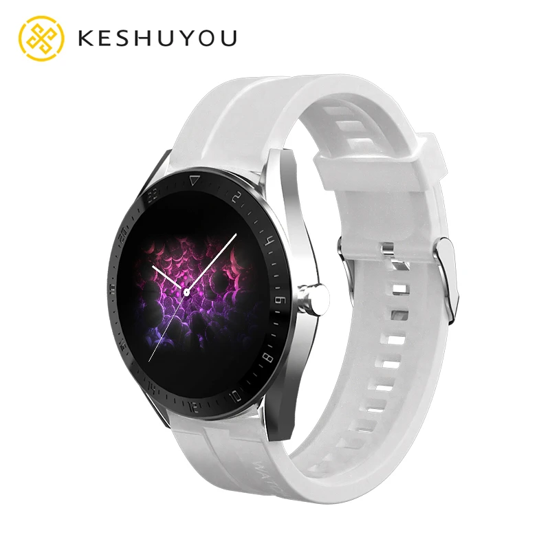 Reloj inteligente K60 para hombre y mujer, accesorio de pulsera resistente al agua IP67 con pantalla táctil de 1,4 pulgadas, control del ritmo cardíaco y de la presión sanguínea, compatible con teléfono Huawei, 2021