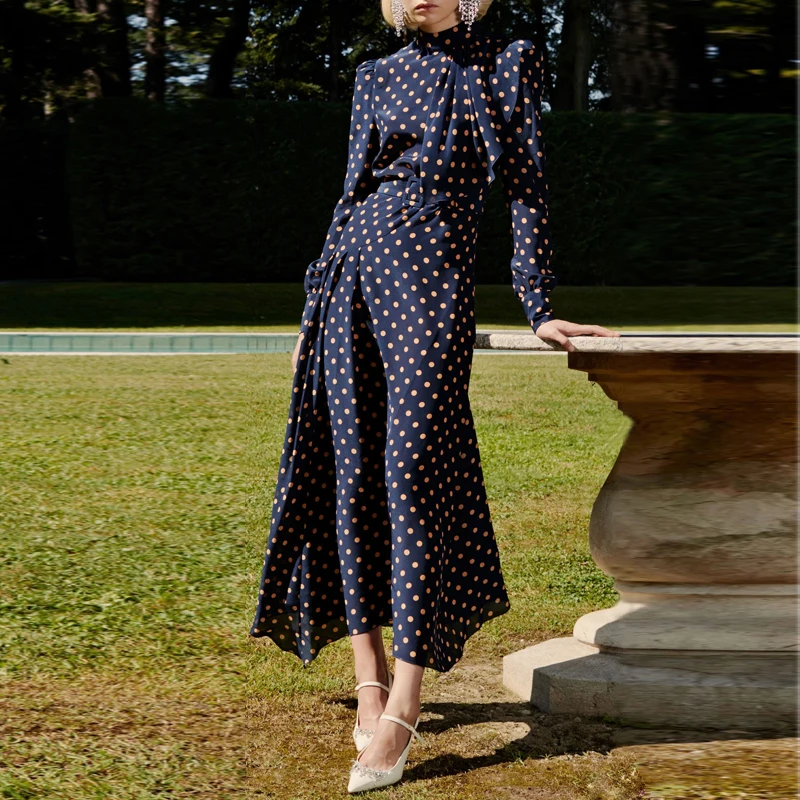 Runway 2020 Women High Quality Designer Retro