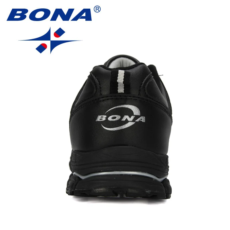 BONA/Новинка года; Дизайнерские кроссовки для бега; мужские спортивные кроссовки из яловичного спилка; Мужская Спортивная обувь; zapatillas; прогулочная беговая Обувь; модная обувь