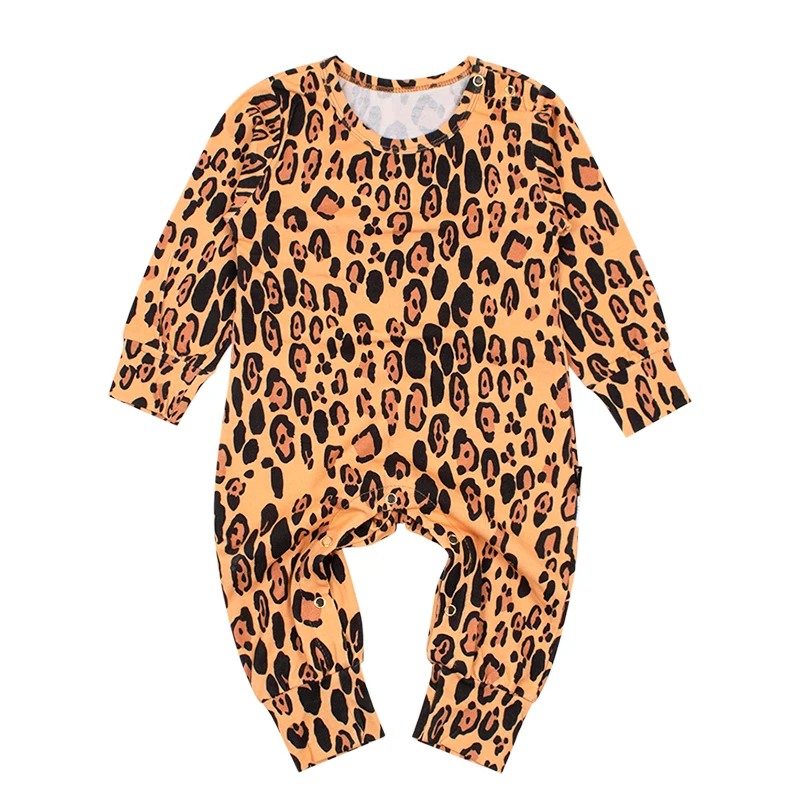 Ins/популярные детские леопардовые комбинезоны; одежда для маленьких мальчиков; одежда для маленьких девочек; одежда для детей; vestdios onesie; Одежда для новорожденных