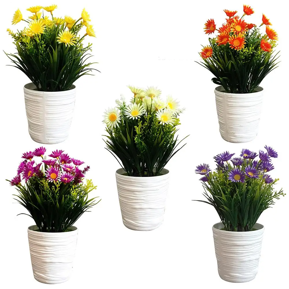 

1Pc Potted Artificial Flower Performance Stage Garden Home Party Decor Props Stages Vivid Color Party Decor Beautiful Non-fading