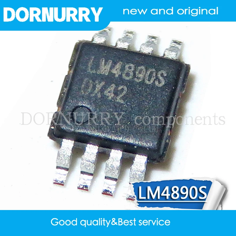 

1PCS LM4890S MSOP8 LM4890 MSOP SMD new and original DORNURRY