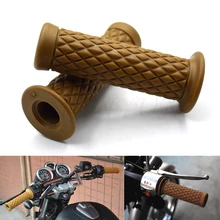 Универсальный 7/" 22 мм Ретро резиновая мотоциклетная ручка 8 цветов доступны для suzuki GSXR600 GSXR750 GSXR1000 GSR600 GSR750 SFV650