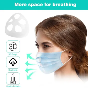 

Mascarilla 3d Mask Bracket Inner Support Frame Women Kids Washable Reusable Mouth Mask Prevent Lipstick Off Mouth Caps Washable
