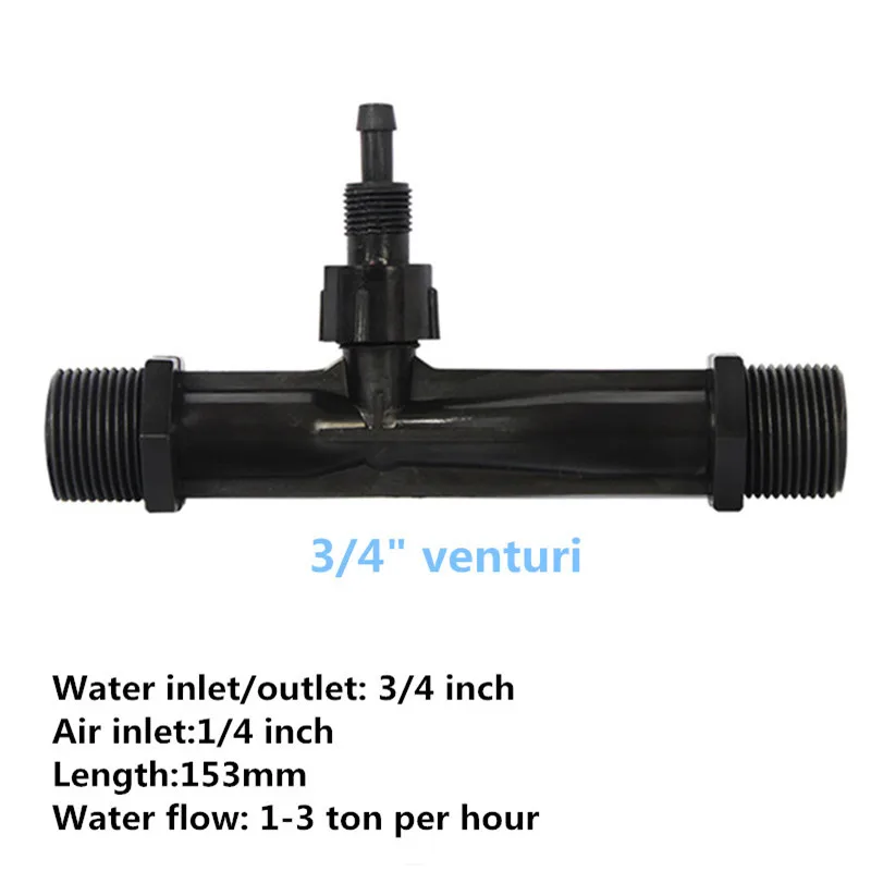Высококачественный инжектор PVDF Venturi/инжектор озона 3/4 дюйма для смешивания в воду