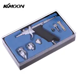 KKmoon Профессиональный Пистолет двойного действия триггер Аэрограф набор с 3 чашками аэрозольная модель воздушная кисть для художественной