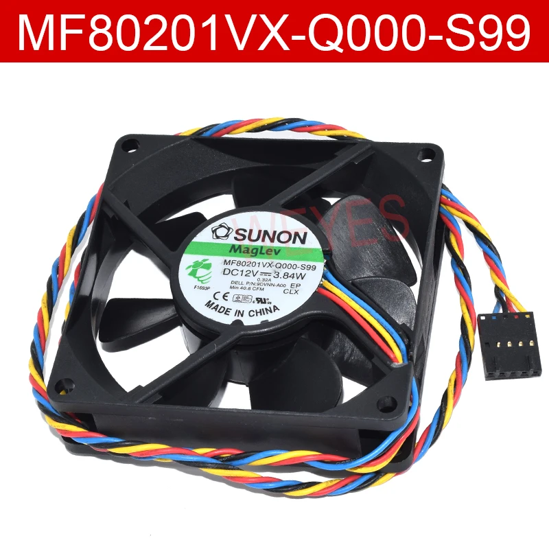 Оригинал для SUNON MF80201VX-Q000-S99 12V 3 84 W 80*80*20 мм 4 линии PWM контрольный Вентилятор