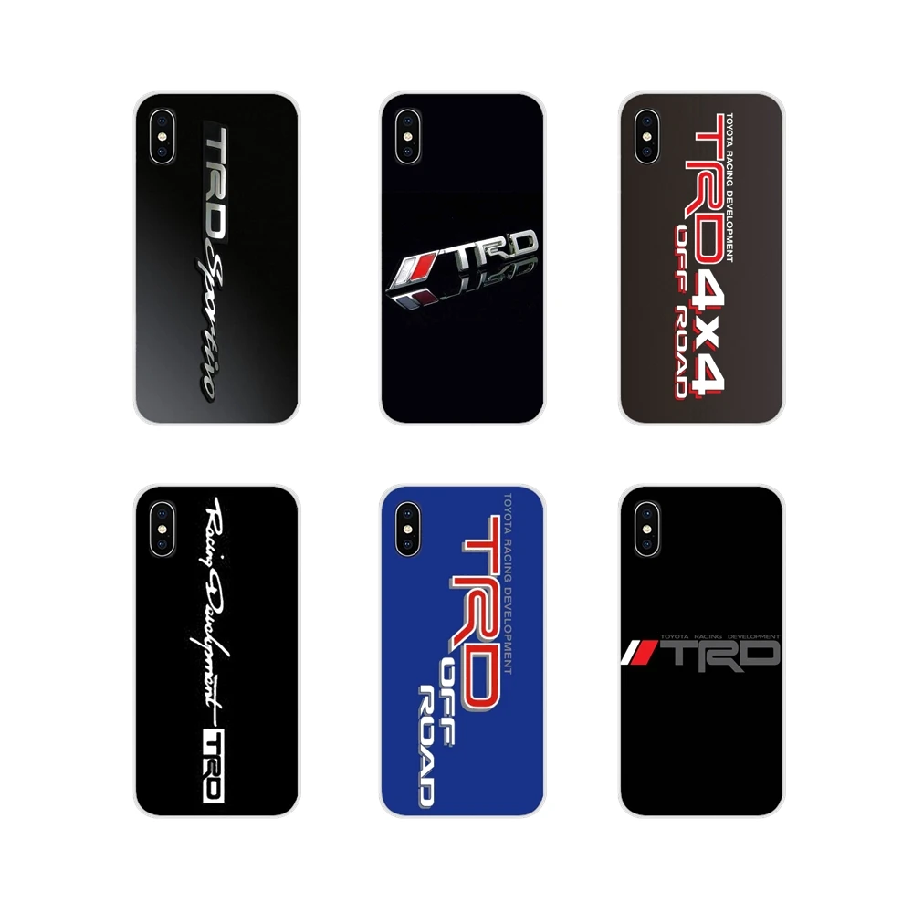 Прозрачный чехол из ТПУ для Apple iPhone X XR XS 11pro MAX 4S 5C SE 6S 7 8 Plus ipod touch 5 6 TRD Toyota Racing