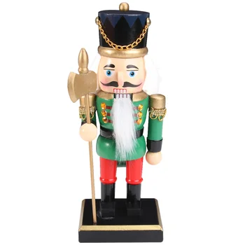 

1PC Fat Soldier Wood Puppet Handmade Walnut Soldier New Soldier Wood Doll for Store Festival Home Party