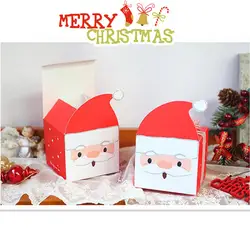 Рождественские украшения для дома вечерние сувенирная Подарочная коробка 9x9x8 см Рождественская коробка печенья Подарочная коробка для