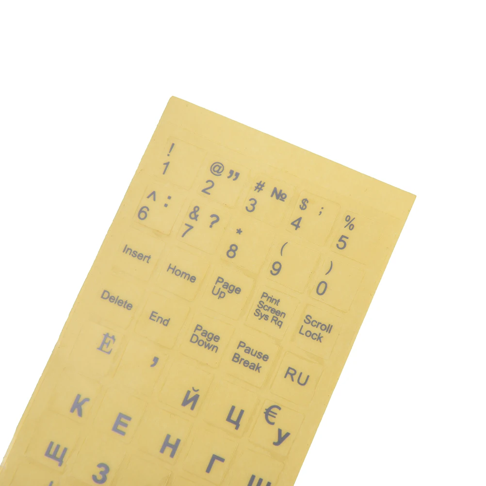 Russian Transparent Keyboard Stickers Letters for Laptop Notebook Computer PC keyboard shortcut sticker decorative stickers computer stickers computer decoration
