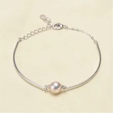 

DIY pearl accessories 925 silver pearl jade bracelet empty hold fashion bracelet holder