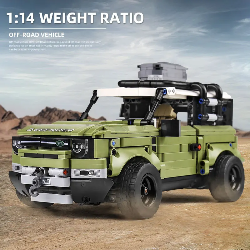 Новый Guardian внедорожный автомобиль Land Car Rover Fit Technic Defender 42110 модель мини кирпичи