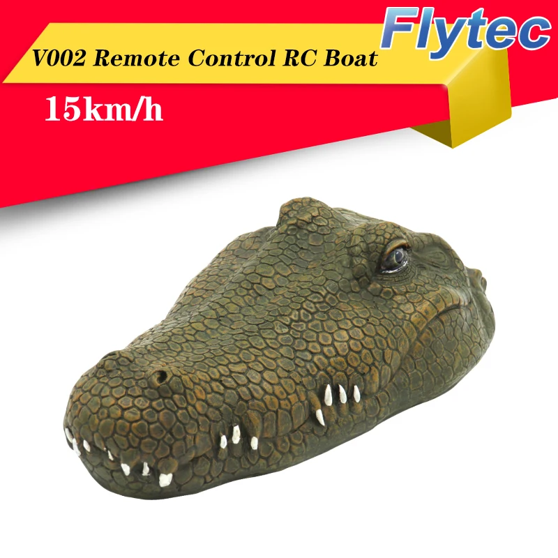 Радиоуправляемая лодка Flytec V002 С ИМИТАЦИЕЙ КРОКОДИЛА 2 4 ГГц 15 км/ч|Радиоуправляемые лодки| |