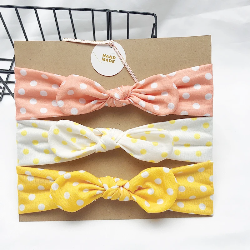 Children's Finger Toothbrush 3pcs/Lot New Desgin Headband For Girls Cute Rabbit Ears Headbands Soft Stretch Knit Hair Bands Baby Hair Accessories Baby Accessories discount