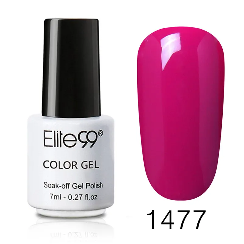 Elite99 эффектный Гель-лак для ногтей Набор для маникюра Замачивание от грунтовка для ногтей Полупостоянный УФ-гель Гибридный лак - Цвет: 1477