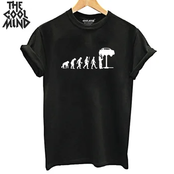 

COOLMIND 100% cotton o-neck women T shirt casual loose summer car print women tshirt cool t-shirt female tee shirts