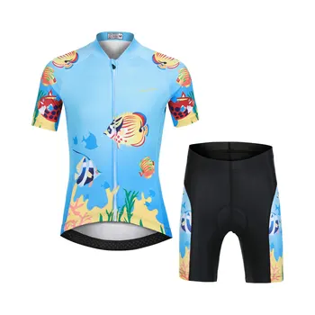 

Cartoon Kids Cycling Clothing for Boy Girls Children Jersey Set Breathable Pro MTB Bicycle Bike Clothes Ropa Ciclismo Maillot
