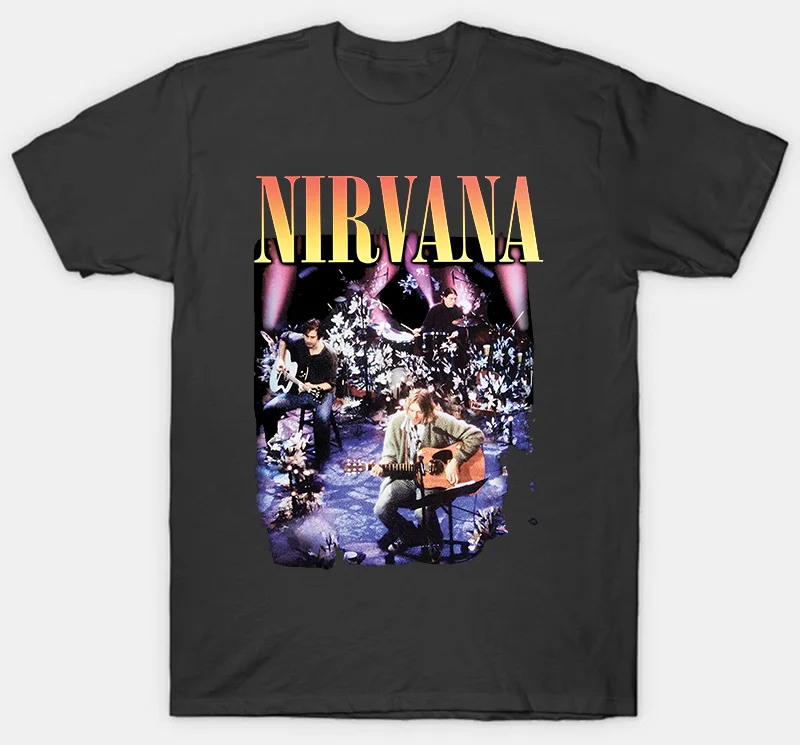 NIRVANA-MTV UNPLUGGED-Официальная футболка-гранж-Новинка S M L XL XXL XXXL - Color: Dark grey