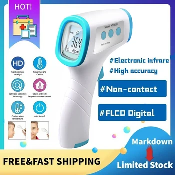 

Non-Contact Infrared Human Thermometer Home Hand-Held Digital Thermometer Temperature Measurement Meter Tools Blue Baby Adults