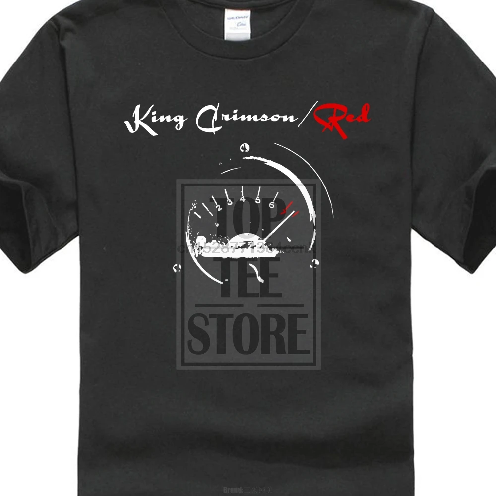 King Crimson Men Red Speedometer T 