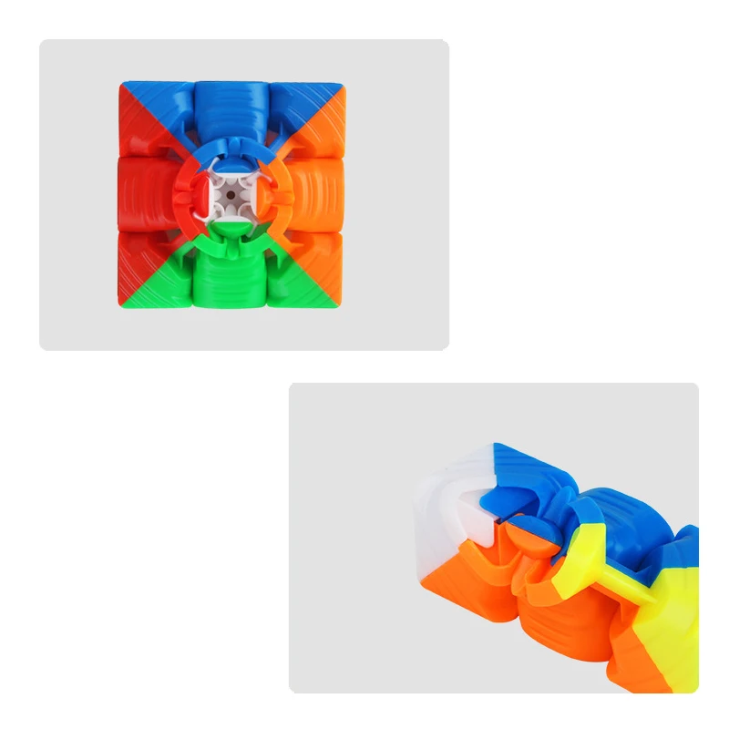 YuXin 3x3x3 55 мм Магический кубик Профессиональный 3x3 скоростные кубики Пазлы 3 на 3 скоростной кубик Neo Cubo Magico для детские образовательные игрушки