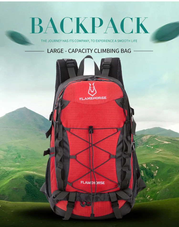 [Настраиваемый логотип] профессиональная сумка для альпинизма на открытом воздухе, мужская сумка 50л, походный рюкзак для путешествий, женский спортивный рюкзак для верховой езды