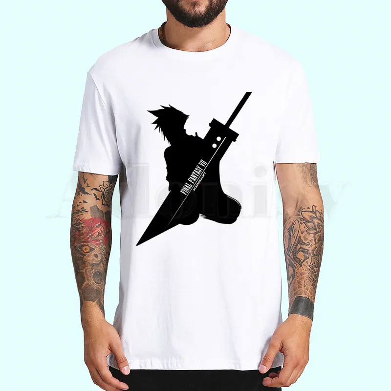 C Final Fantasy, мужская повседневная футболка с принтом, высокомодная Мужская футболка с коротким рукавом, Мужская футболка, футболка - Цвет: C